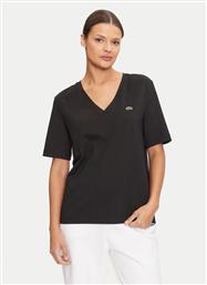 T-SHIRT TF7300 ΜΑΥΡΟ REGULAR FIT LACOSTE από το MODIVO