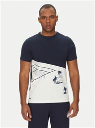 T-SHIRT TH0031 ΣΚΟΥΡΟ ΜΠΛΕ REGULAR FIT LACOSTE