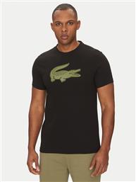 T-SHIRT TH2042 ΜΑΥΡΟ REGULAR FIT LACOSTE