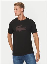 T-SHIRT TH2042 ΜΑΥΡΟ REGULAR FIT LACOSTE από το MODIVO