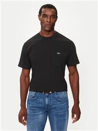 T-SHIRT TH2827 ΜΑΥΡΟ REGULAR FIT LACOSTE