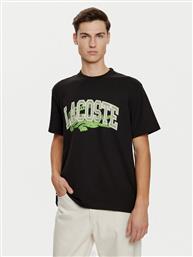 T-SHIRT TH4149 ΜΑΥΡΟ REGULAR FIT LACOSTE