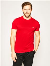 T-SHIRT TH6709 ΚΟΚΚΙΝΟ REGULAR FIT LACOSTE