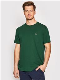 T-SHIRT TH6709 ΠΡΑΣΙΝΟ REGULAR FIT LACOSTE από το MODIVO