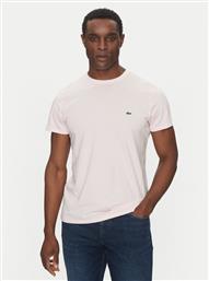 T-SHIRT TH6709 ΡΟΖ REGULAR FIT LACOSTE