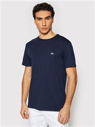 T-SHIRT TH6709 ΣΚΟΥΡΟ ΜΠΛΕ REGULAR FIT LACOSTE από το MODIVO