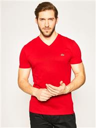 T-SHIRT TH6710 ΚΟΚΚΙΝΟ REGULAR FIT LACOSTE