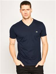 T-SHIRT TH6710 ΣΚΟΥΡΟ ΜΠΛΕ REGULAR FIT LACOSTE