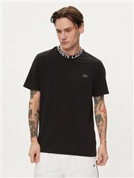 T-SHIRT TH7488 ΜΑΥΡΟ REGULAR FIT LACOSTE