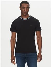 T-SHIRT TH8174 ΜΑΥΡΟ REGULAR FIT LACOSTE από το MODIVO