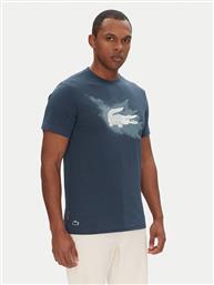 T-SHIRT TH8725 ΣΚΟΥΡΟ ΜΠΛΕ REGULAR FIT LACOSTE
