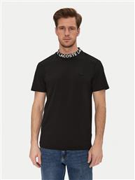 T-SHIRT TH9582 ΜΑΥΡΟ REGULAR FIT LACOSTE