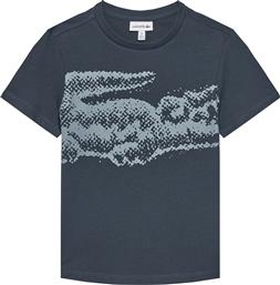 T-SHIRT TJ8460 ΣΚΟΥΡΟ ΜΠΛΕ REGULAR FIT LACOSTE