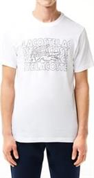 T-SHIRT ULTRA-DRY PRINTED TH7505 001 ΛΕΥΚΟ LACOSTE
