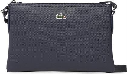 ΤΣΑΝΤΑ FLAT CROSSOVER BAG NF1887PO ΣΚΟΥΡΟ ΜΠΛΕ LACOSTE