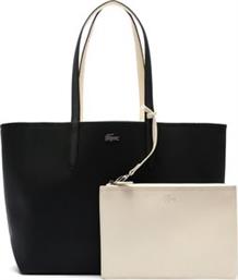 ΤΣΑΝΤΑ ΩΜΟΥ ANNA REVERSIBLE BICOLOUR TOTE NF2142AA M66 ΜΑΥΡΟ/ΕΚΡΟΥ LACOSTE