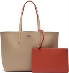 ΤΣΑΝΤΑ ΩΜΟΥ ANNA REVERSIBLE BICOLOUR TOTE NF2142AA N88 ΜΠΕΖ/ΠΟΡΤΟΚΑΛΙ LACOSTE