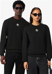 UNISEX ΜΠΛΟΥΖΑ ΦΟΥΤΕΡ ΜΕ ΛΟΓΟΤΥΠΟ CLASSIC FIT - SH2736-00 ΜΑΥΡΟ LACOSTE