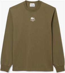 UNISEX ΜΠΛΟΥΖΑ ΜΑΚΡΥΜΑΝΙΚΗ ΜΕ ΛΟΓΟΤΥΠΟ CLASSIC FIT - TH8135-00 ΛΑΔΙ LACOSTE