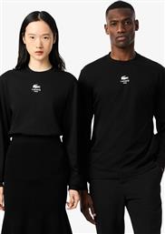 UNISEX ΜΠΛΟΥΖΑ ΜΑΚΡΥΜΑΝΙΚΗ ΜΕ ΛΟΓΟΤΥΠΟ CLASSIC FIT - TH8135-00 ΜΑΥΡΟ LACOSTE