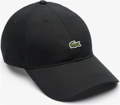 UNISEX ΚΑΠΕΛΟ JOCKEY TWILL ΜΕ ΚΕΝΤΗΜΕΝΟ ΛΟΓΟΤΥΠΟ - RK0491 ΜΑΥΡΟ LACOSTE