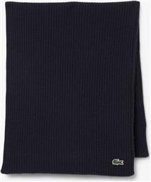 UNISEX ΜΑΛΛΙΝΟ ΚΑΣΚΟΛ RIBBED ΜΕ ΚΕΝΤΗΜΕΝΟ ΛΟΓΟΤΥΠΟ - RE0058 ΜΠΛΕ ΣΚΟΥΡΟ LACOSTE