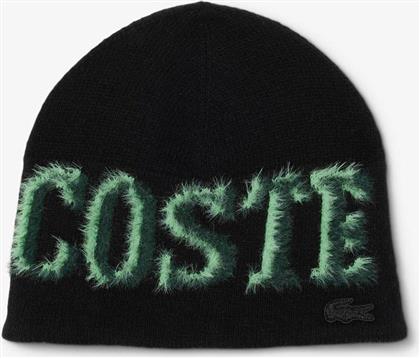 UNISEX ΠΛΕΚΤΟΣ ΣΚΟΥΦΟΣ ΜΕ ΛΟΓΟΤΥΠΟ - RB5985-00 ΜΑΥΡΟ LACOSTE