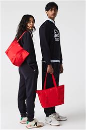 UNISEX SHOPPER BAG ΜΟΝΟΧΡΩΜΗ ΜΕ ΛΟΓΟΤΥΠΟ ''IZZIE'' - NF3618YA ΚΟΚΚΙΝΟ LACOSTE