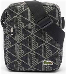 UNISEX ΤΣΑΝΤΑΚΙ ΜΕ ALL-OVER MONOGRAM ''NEOCROC'' - NU4869NZ ΜΑΥΡΟ LACOSTE