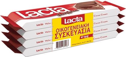 ΓΚΟΦΡΕΤΕΣ WAFER ΣΟΚΟΛΑΤΑ ΓΑΛΑΚΤΟΣ 4X28.5G LACTA