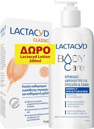 PROMO BODY CARE SHOWER GEL 300ML & ΔΩΡΟ CLASSIC INTIMATE WASHING LOTION 200ML LACTACYD