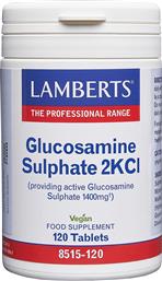 GLUCOSAMINE SULPHATE 2KCI 120TABS,ΣΥΜΠΛΗΡΩΜΑ ΔΙΑΤΡΟΦΗΣ ΓΛΥΚΟΖΑΜΙΝΗΣ ΥΨΗΛΗΣ ΑΠΟΡΡΟΦΗΣΙΜΟΤΗΤΑΣ ΓΙΑ ΤΗΝ ΚΑΛΗ ΥΓΕΙΑ ΤΩΝ ΧΟΝΔΡΩΝ ΤΩΝ ΑΡΘΡΩΣΕΩΝ LAMBERTS