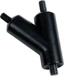 ΑΝΤΑΠΤΟΡΑΣ ΚΕΡΑΙΑΣ ΔΙΠΛΟΣ 5MM-ΜΑΥΡΟ LAMPA