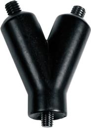 ΑΝΤΑΠΤΟΡΑΣ ΚΕΡΑΙΑΣ ΔΙΠΛΟΣ 6MM -ΜΑΥΡΟ LAMPA