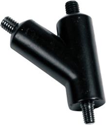 ΑΝΤΑΠΤΟΡΑΣ ΚΕΡΑΙΑΣ ΔΙΠΛΟΣ 6MM-ΜΑΥΡΟ LAMPA