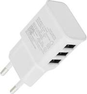 3XUSB CHARGER 2,1A WHITE LAM040532 LAMTECH