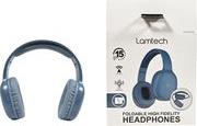 BT5.3 FOLDABLE HIGH FIDELITY HEADPHONES BLUE LAM113034 LAMTECH