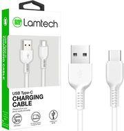 DATACABLE TYPE C 3M WHITE LAM111702 LAMTECH από το e-SHOP