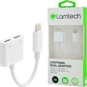 DUAL LIGHTNING ADAPTER 4 IN 1 2A LAM020731 LAMTECH από το e-SHOP