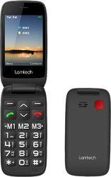 ΚΙΝΗΤΟ FLIP PHONE 2.8' DISPLAY WITH BT FM RADIO SOS 1400 MAH GR MENU FLIP-X BLACK LAM980633 LAMTECH