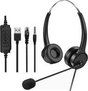 ON-EAR HEADSET WITH ANC MIC AND 3 CONNECTORS LAM114352 LAMTECH