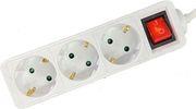 POWER STRIP WITH SWITCH 3 OUTLETS WHITE 3M LAM113287 LAMTECH