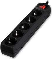 POWER STRIP WITH SWITCH 5 OUTLETS BLACK 1.5M LAM023749 LAMTECH από το e-SHOP