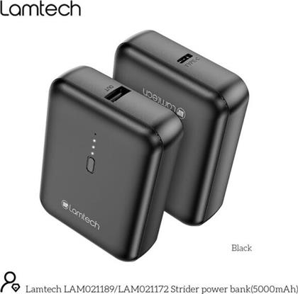 POWERBANK 5.000MΑH - BLACK LAMTECH