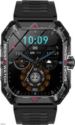 SMARTWATCH LAM113485 WITH HEALTH SENSOR AND SPORT TRACKING SQUARE DISPLAY 51MM - BLACK LAMTECH