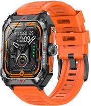 SPORT WATCH BT5.1 HEALTH SENSOR & SPORT TRACKING SQUARE TFT 2.02' DISPLAY B.ORANGE LAM11349 LAMTECH