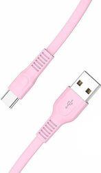 TYPE-C 3.0A FLAT CHARGING CABLE 1M PINK LAM111825 LAMTECH από το e-SHOP