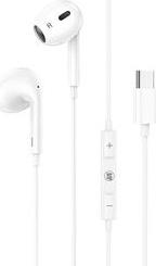 TYPE-C MOBILE EARPHONES WITH MICROPHONE WHITE LAM020939 LAMTECH