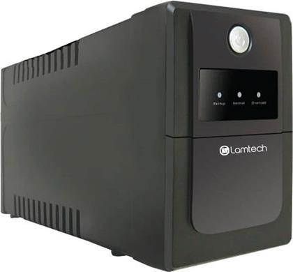 UPS LAM113867 ΜΕ AVR 1500VA CPU 2X12V9AH, 4 SCHUKO SOCKET ΜΑΥΡΟ LAMTECH