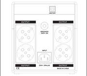 UPS WITH AVR 1200V ,CPU 2X12V7AH,PLASTIC,USB,4 SCHUKO SOCKET LAM040549 LAMTECH από το e-SHOP